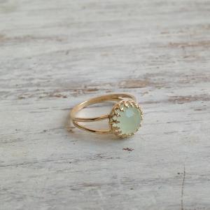Gold ring, gemstone ring, jade ring..