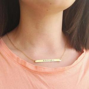 Gold Necklace, Personalized Necklace, Gold..
