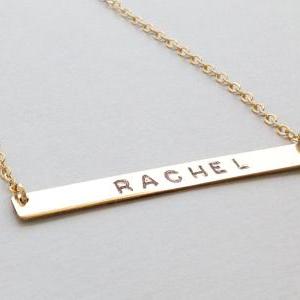 Gold Necklace, Personalized Necklace, Gold..