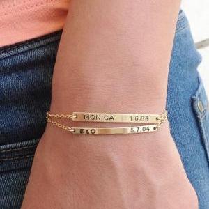Personalized bracelet- nameplate br..