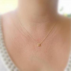 Initial Necklace, Gold Filled Initial Necklace,..