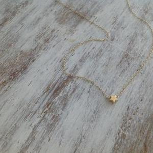 Gold Necklace, Tiny Gold Necklace, Star Necklace,..
