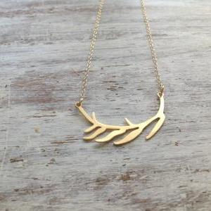 gold necklace, autumn jewelry, gold..