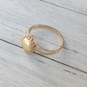 Gold Ring, Stacking Ring, Cocktail Ring, Bride..