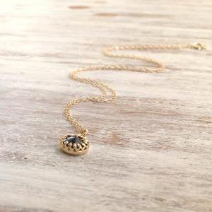 Gold Necklace, Gold And Black Necklace, Black..