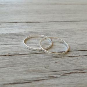Silver knuckle ring, stacking rings..