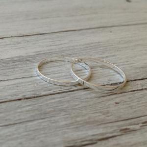 Silver knuckle ring, stacking rings..