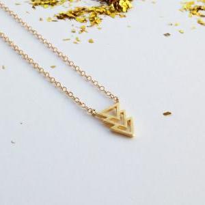 Gold Necklace, Arrow Necklace, Gold Arrow..