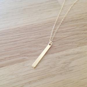 Gold Bar Necklace, Bar Necklace, Gold Bar Jewelry,..