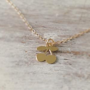gold necklace, tiny necklace, simpl..