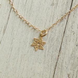 Gold Necklace, Simple Necklace, Tiny Gold..