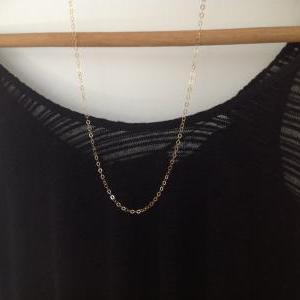 Long Gold Necklace, Gold Necklace, Delicate Gold..