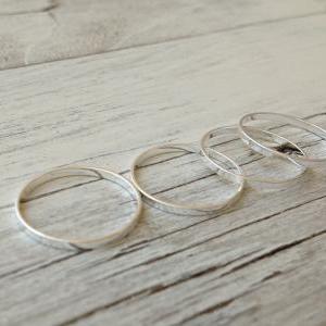 Set Of 4 Knuckle Rings, Stacking Rings, Knuckle..