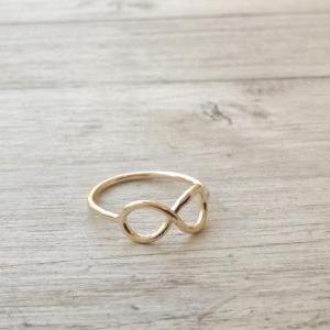Knuckle Ring, Infinity Gold Ring, Above Knuckle..