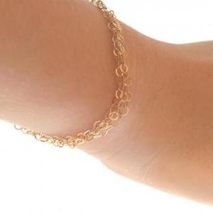 Gold Bracelet, Chain Bracelet, Simple Gold..