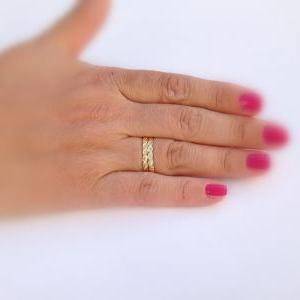 Gold Ring, Stacking Gold Ring, Knuckle Rings, Thin..