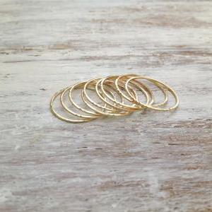 Special offer- 10 Gold rings, Stack..