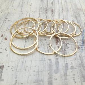 Special offer- 10 Gold rings, Stack..