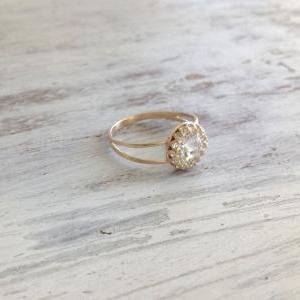 Gold Ring, Wedding Ring, Stacking Ring, Vintage..