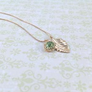 -gold Necklace, Classic Jewelry, Green Necklace,..