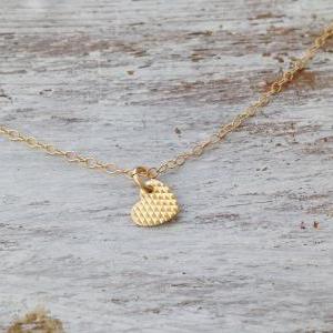 - Gold Necklace, Tiny Gold Necklace,..