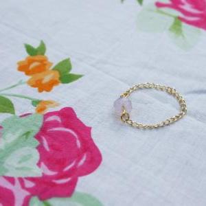 Swarovsky ring, gold ring, chain ri..