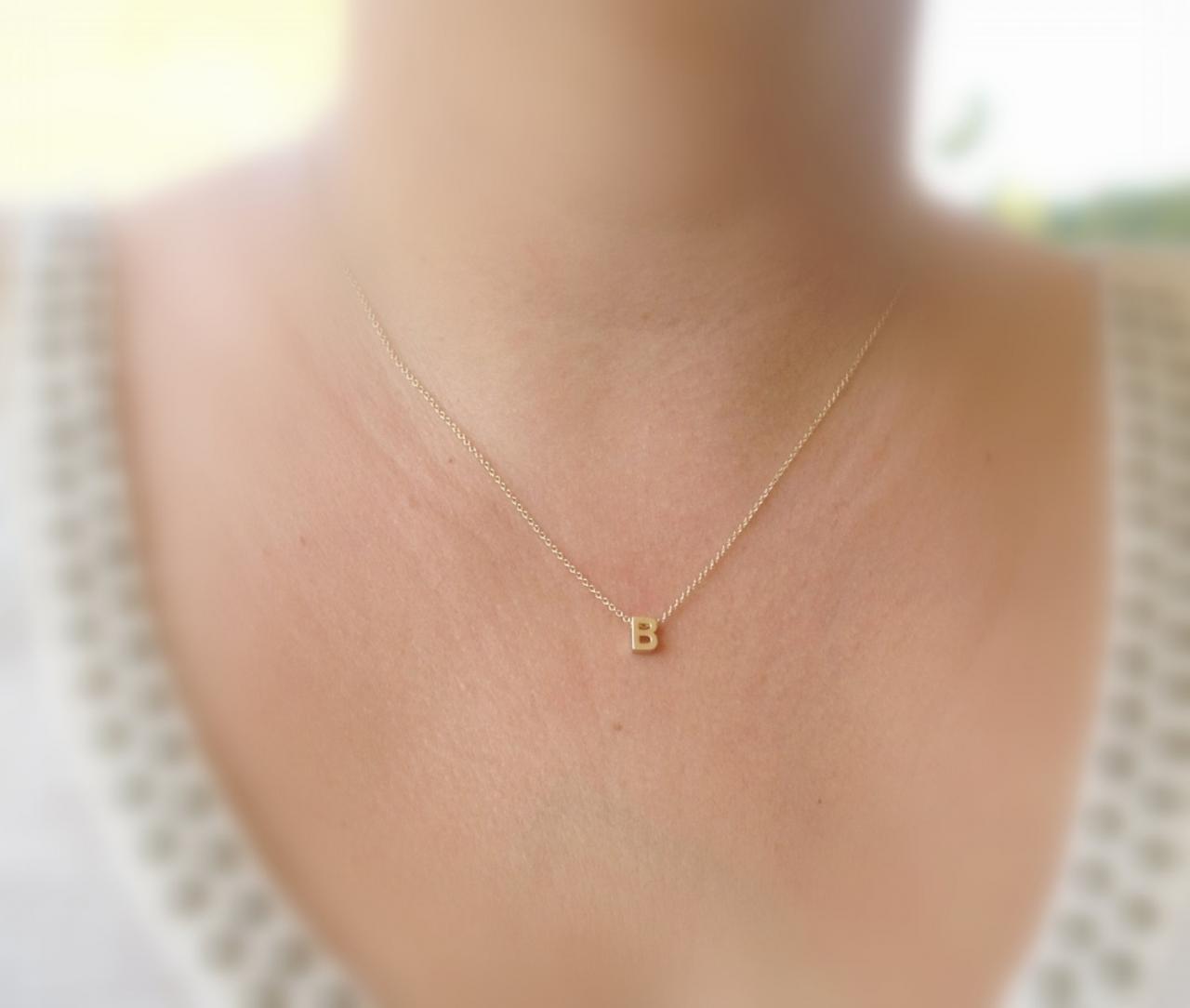 Initial Necklace, Gold Filled Initial Necklace, Name Necklace, Alfabet Necklace, Personalized Necklace,1 Monogram Necklace, Friendship 505