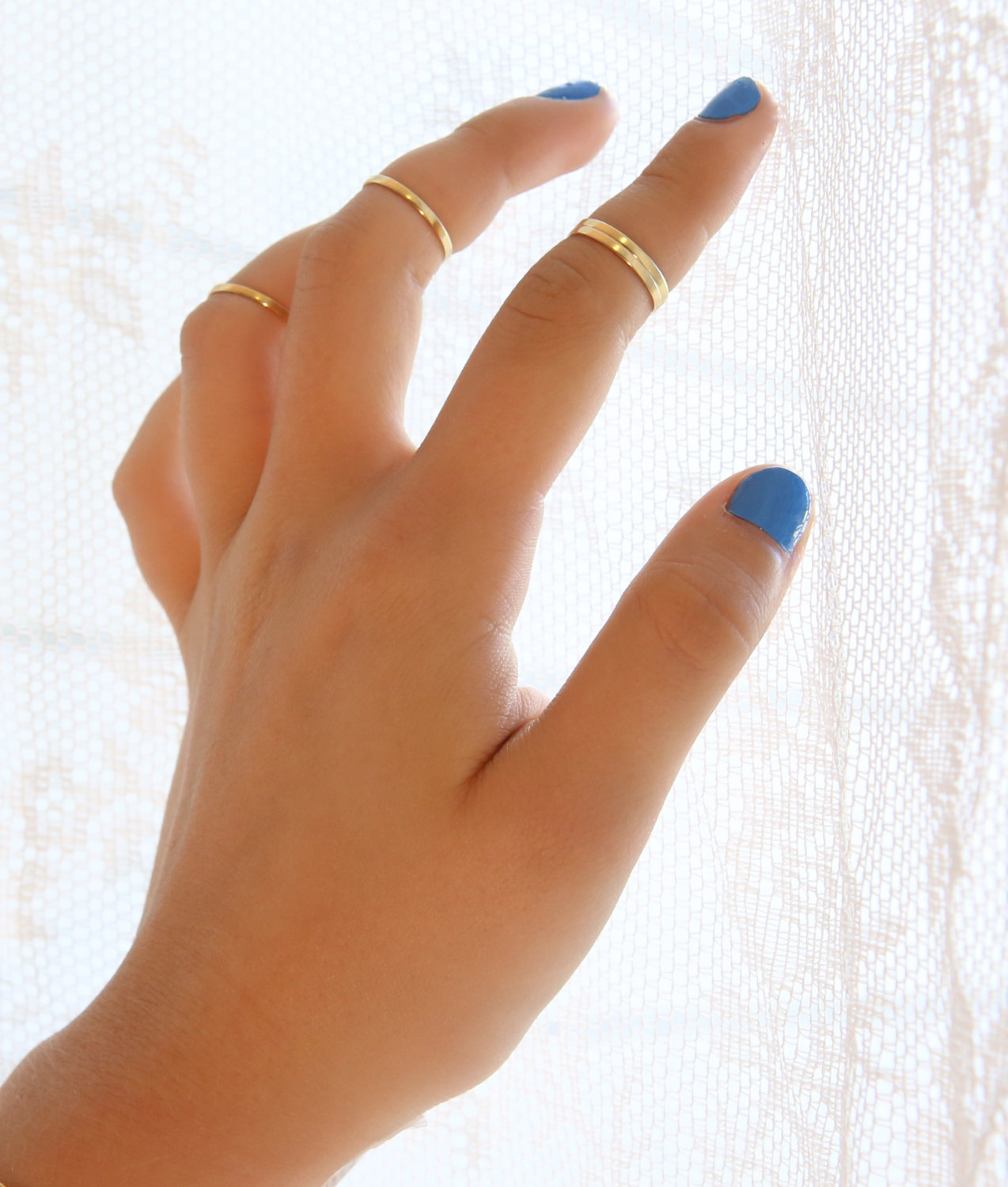 Thin Ring, Knuckle Rings, Above Knuckle Rings, Midi Gold Rings, Thin Rings, Stackable Rings,1 Gold Knuckle Rings A548