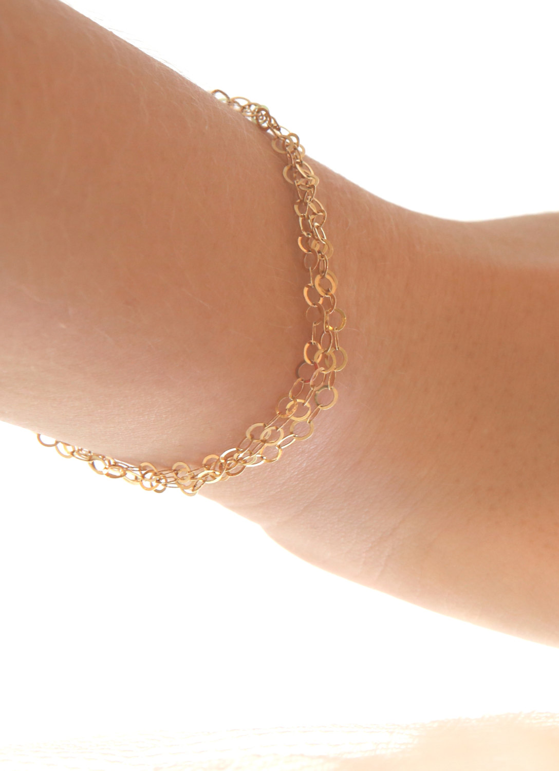 Gold Bracelet, Chain Bracelet, Simple Gold Bracelet, Delicate Bracelet, Dainty Bracelet, Gold Filled A503