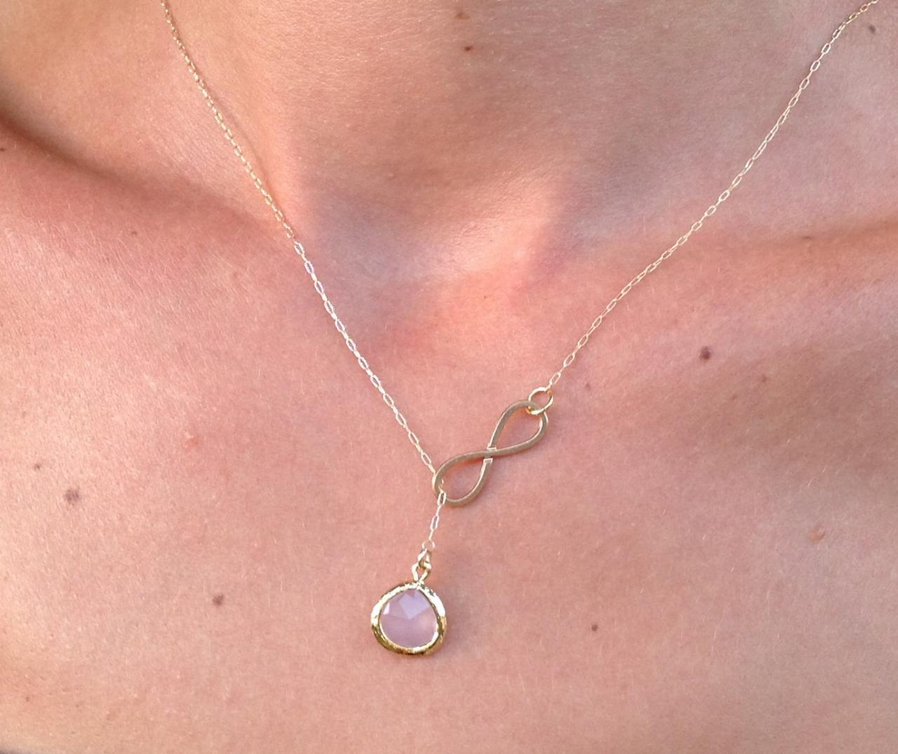 Gold Neckalce, Lariat Necklace, Infinity Gold Necklace, Delicate Necklace, Infinity Necklace, Gold Circle Necklace 016