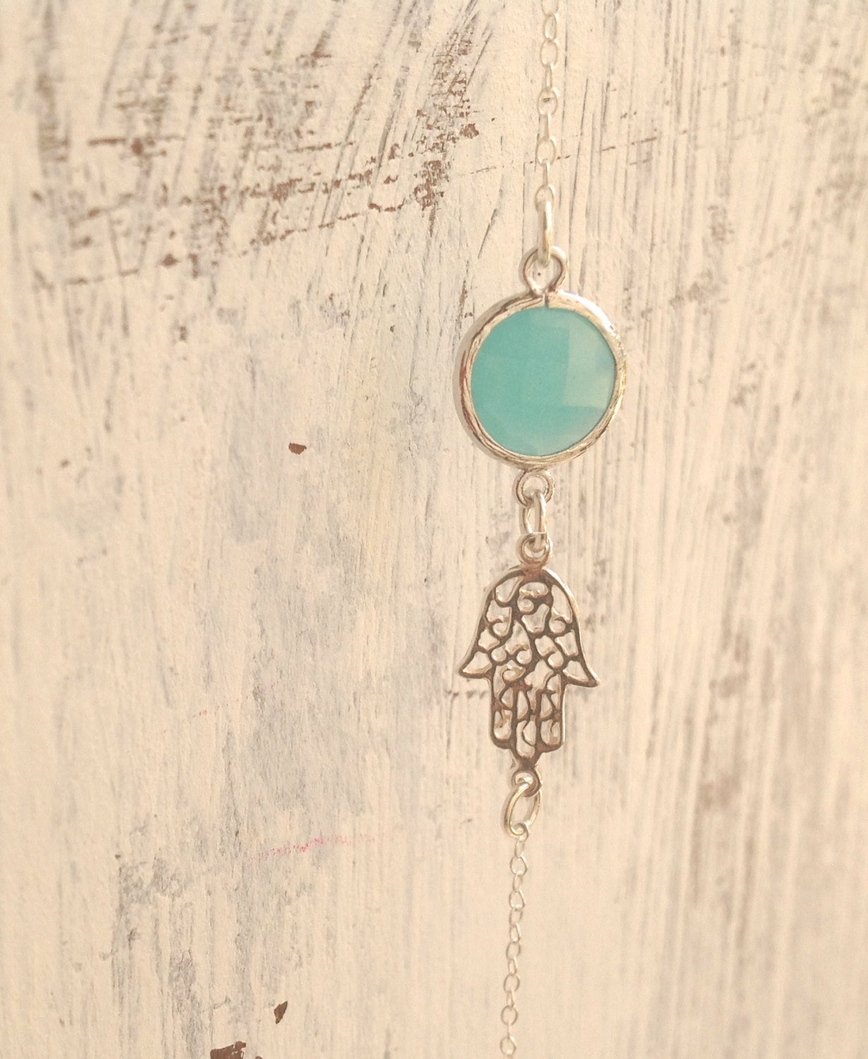 Evil Eye Hamsa Bracelet - Blue Crystal Bead Stretch Bracelet For Protection & Luck, Unisex Jewelry