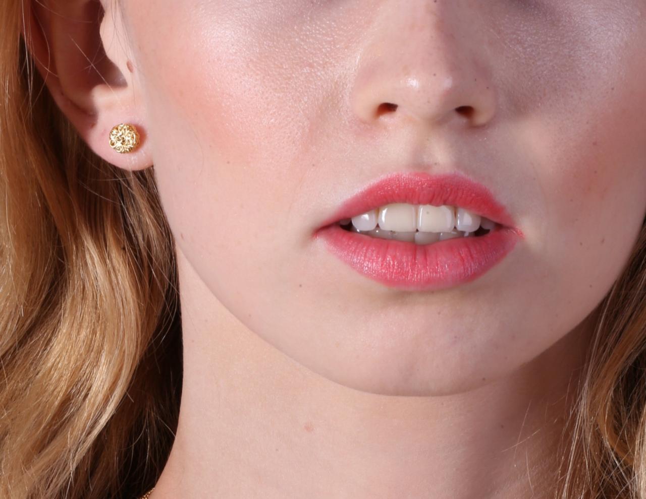 Gold earrings, stud earrings, wire earrings, classic earrings, gold filled stud earrings, everyday earrings -20064