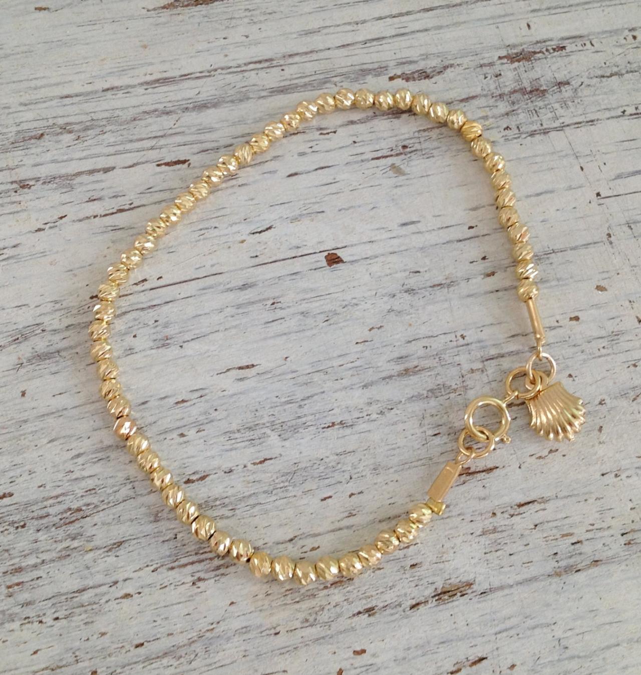 Gold Bracelet, Beaded Bracelet, Gold Filled Bracelet,gold Filled Beads, Everyday Bracelet, Classic Bracelet, Gift For Her -4402