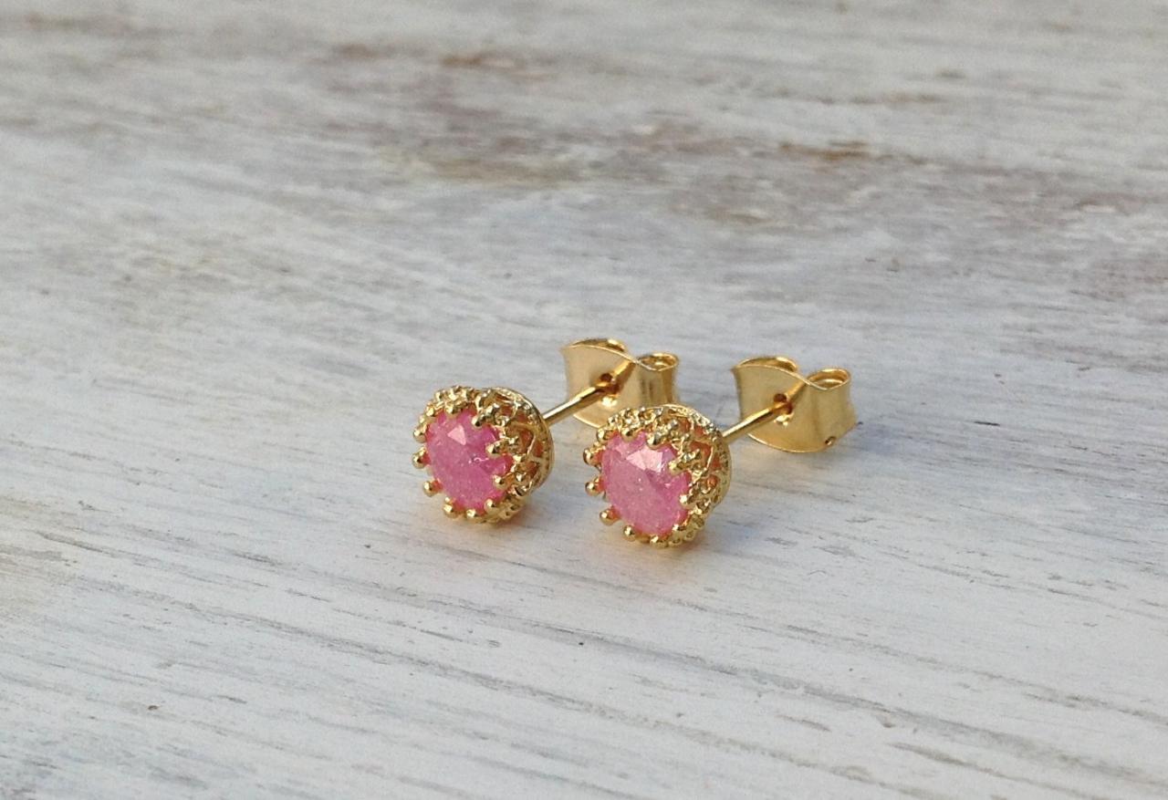 Gold Earrings, Stud Earings, Swarovski Stud Earring,classic Earrings, Special Jewelry, Gold Filled Stud Earrings -521