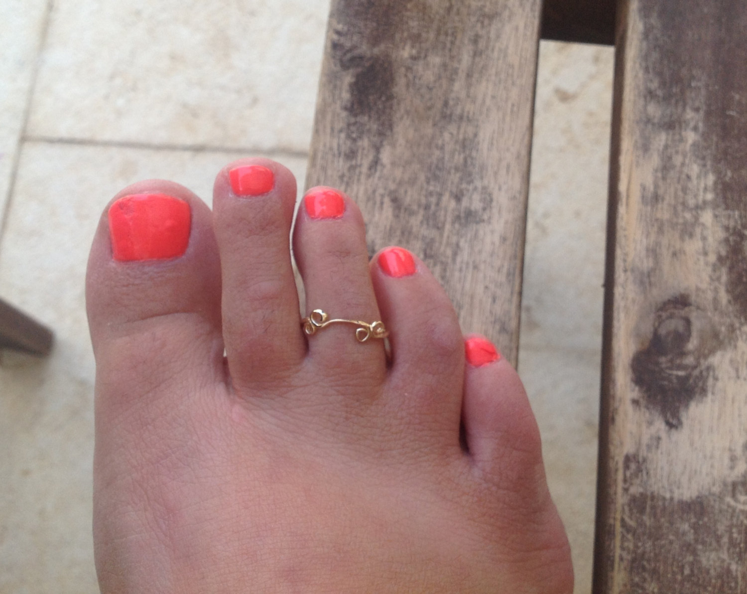Toe Ring, Gold Foot Ring, Pinkie Ring , Stacking Gold Ring, Gold Ring