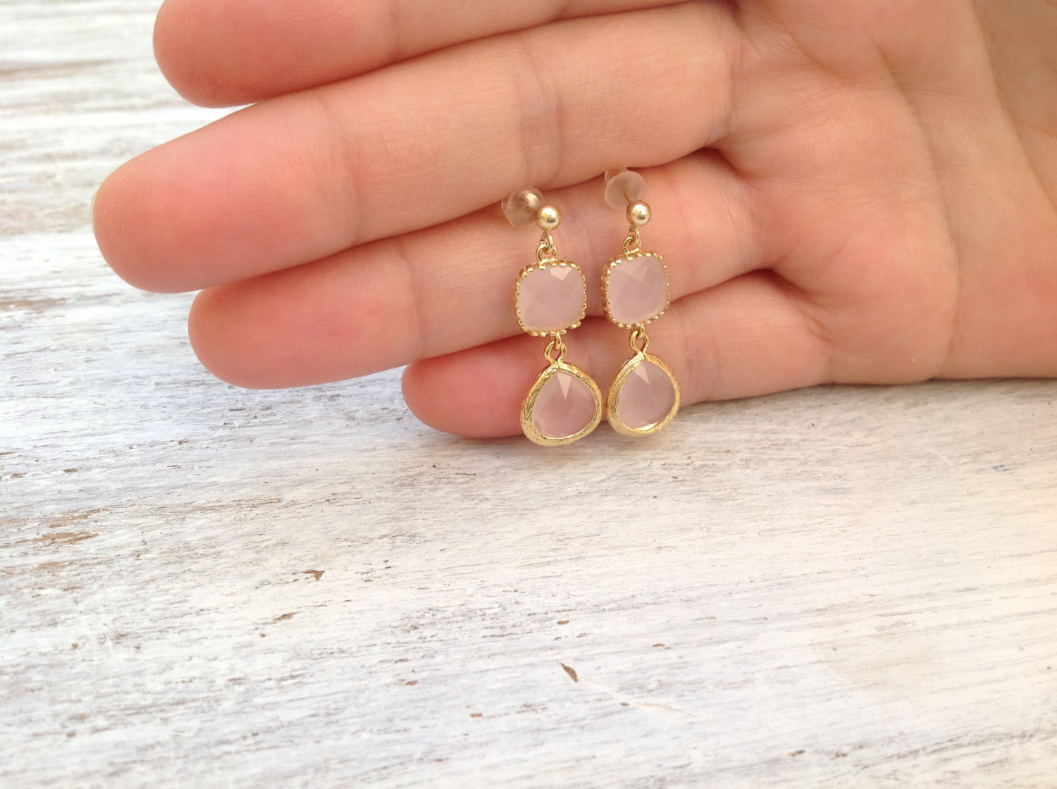 gold dangling earrings for wedding